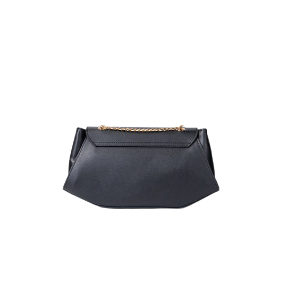 Black Zexov trapeze handbag with sleek design, featuring two top handles and a spacious interior for stylish everyday use.